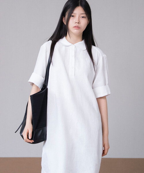 【eunoia】ワンピース Bshop ワンピース eunoia｜ラウンドカラーシャツワンピース WOMEN