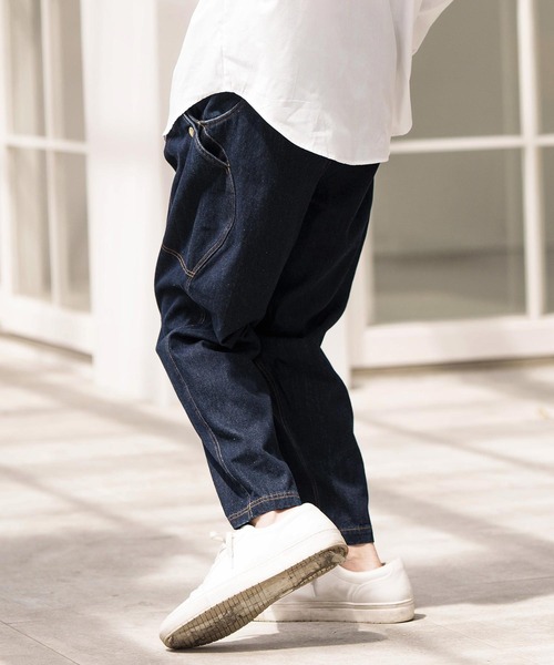 CAMBIO（カンビオ） サルエルデニムパンツ M インディゴブルー メンズ