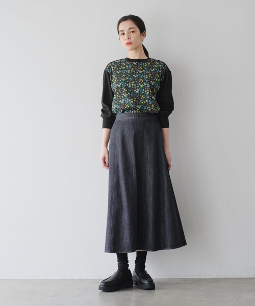 「Afternoon Tea」 長袖カットソー MEDIUM ブラック レディース_画像2