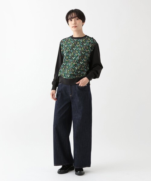 「Afternoon Tea」 長袖カットソー MEDIUM ブラック レディース_画像7