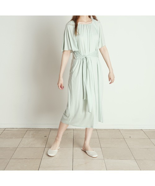 「KID BLUE」 半袖ワンピース M ネイビー レディース_画像2
