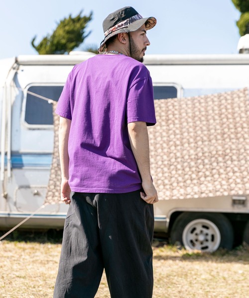 「チャイハネ」 半袖Tシャツ M パープル メンズ_画像4