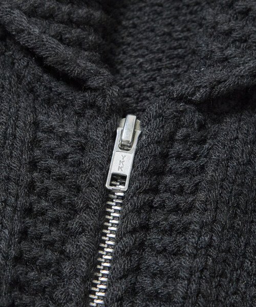 「FREAK'S STORE」 ニットカーディガン LARGE ブラック メンズ_画像4