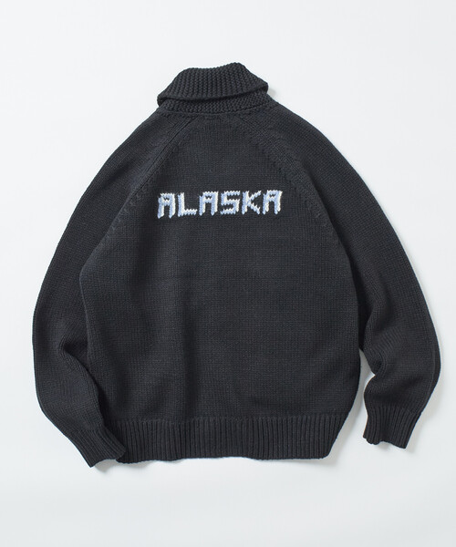 「FREAK'S STORE」 ニットカーディガン LARGE ブラック メンズ_画像9