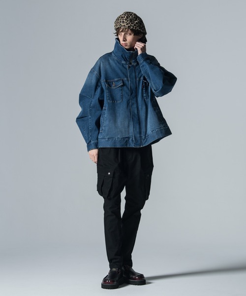 「glamb」 デニムジャケット M ブルー メンズ_画像9