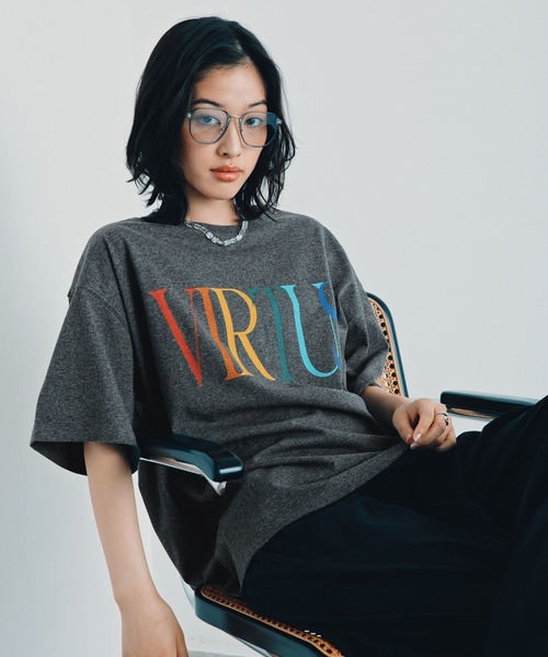LEPSIM（レプシィム） tシャツ 半袖 カラー杢ロゴBIGT 1044463