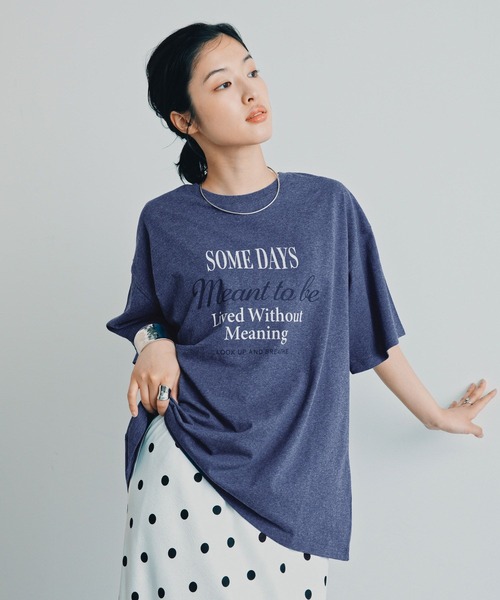 LEPSIM（レプシィム） tシャツ 半袖 カラー杢ロゴBIGT 1044463