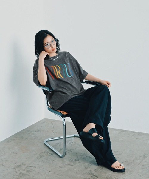 LEPSIM（レプシィム） tシャツ 半袖 カラー杢ロゴBIGT 1044463