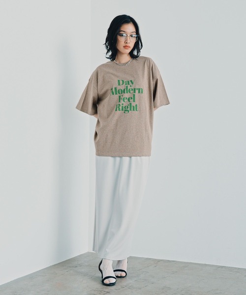 LEPSIM（レプシィム） tシャツ 半袖 カラー杢ロゴBIGT 1044463