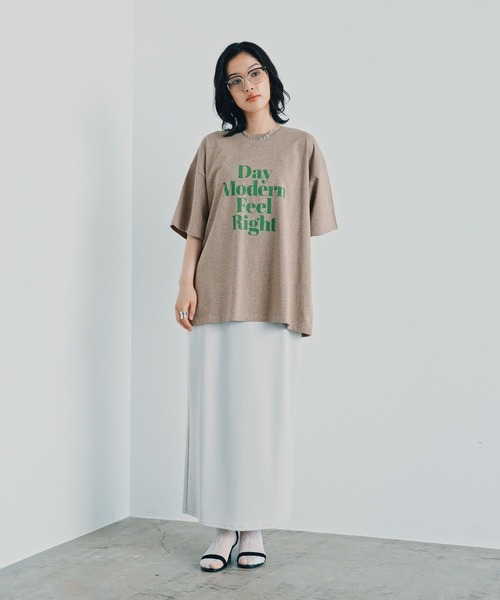 LEPSIM（レプシィム） tシャツ 半袖 カラー杢ロゴBIGT 1044463