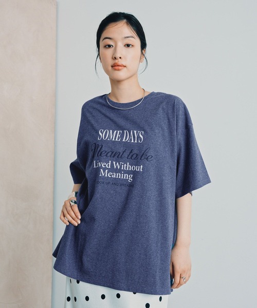 LEPSIM（レプシィム） tシャツ 半袖 カラー杢ロゴBIGT 1044463