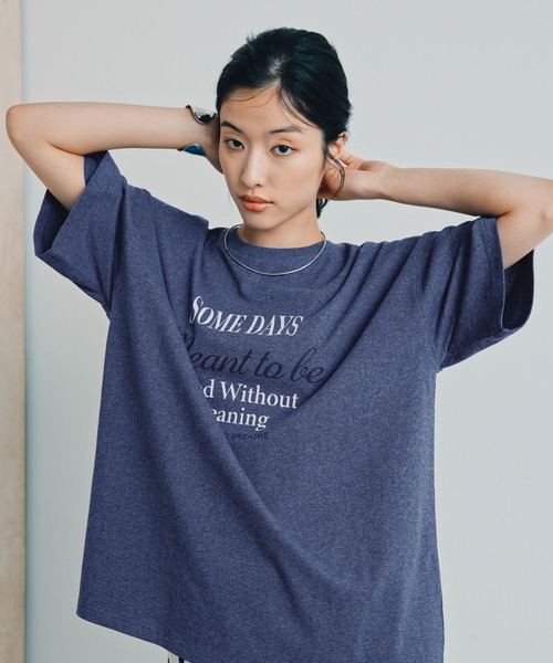 LEPSIM（レプシィム） tシャツ 半袖 カラー杢ロゴBIGT 1044463