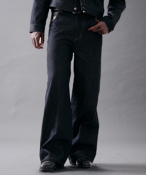 ANDER HUNK ジーンズ Western Switch Rigid Wide Straight Denim