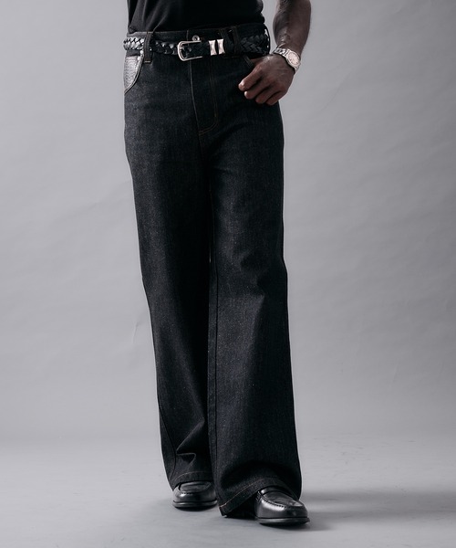 ANDER HUNK ジーンズ Western Switch Rigid Wide Straight Denim