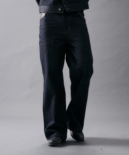 ANDER HUNK ジーンズ Western Switch Rigid Wide Straight Denim