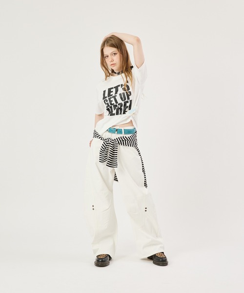「FTW」 デニムパンツ MEDIUM オフホワイト レディース_画像2