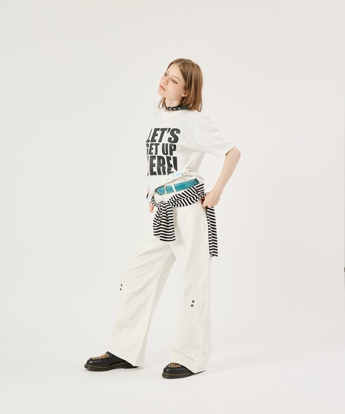 「FTW」 デニムパンツ MEDIUM オフホワイト レディース_画像3