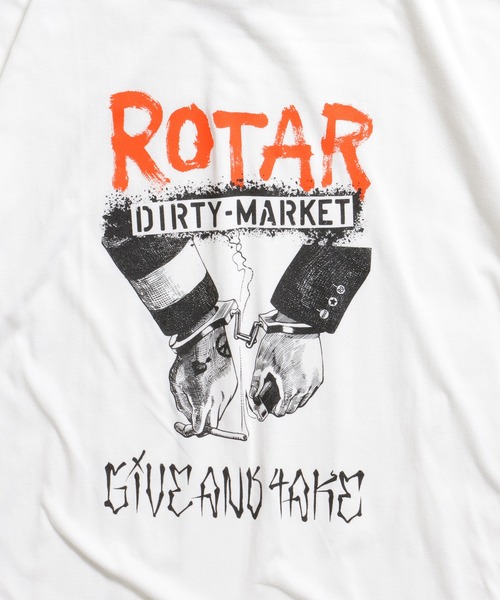 「ROTAR」 半袖Tシャツ X-LARGE サンドベージュ メンズ_画像3