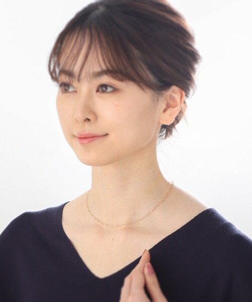 COCOSHNIK（ココシュニック） ネックレス K10MVロング ネックレス
