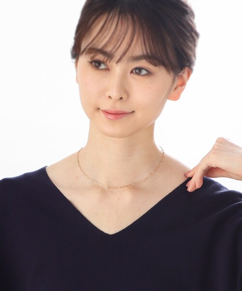 COCOSHNIK（ココシュニック） ネックレス K10MVロング ネックレス