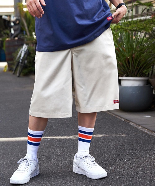 Dickies（ディッキーズ） チノパン ロゴピスネーム カラーワイドハーフ