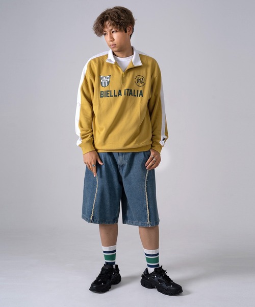 FILA（フィラ） トレーナー スウェット ブランドロゴ ツイルワッペン 