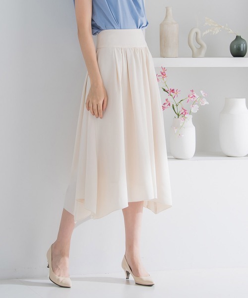 スカート イレギュラーヘムギャザーフレアスカート 手洗い可能 Zozotown Paypayモール店 通販 Paypayモール