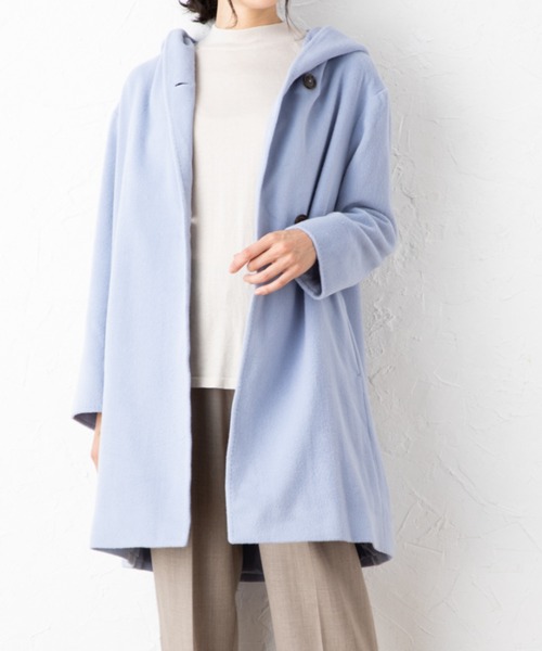 レディースコート　アンゴラ アウター アンゴラフーディコート レディース : ZOZOTOWN Yahoo!店