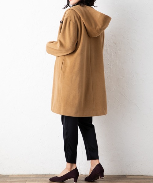 美品☆ 23区 アンゴラ混　フーデットコート　キャメル　42 アウター アンゴラフーディコート レディース : ZOZOTOWN Yahoo!店