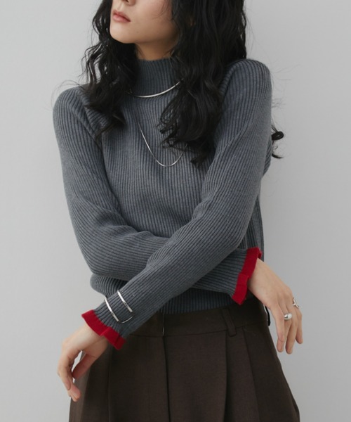 【最終値下げ】アンドマリー グレー ハイネック 長袖トップス 最終値下げ】アンドマリー グレー ハイネック 長袖トップス - メルカリ