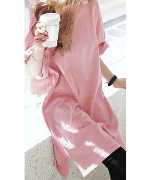 NinaetLina（ニナエリナ） tシャツ 半袖 チュニック半袖カットソー