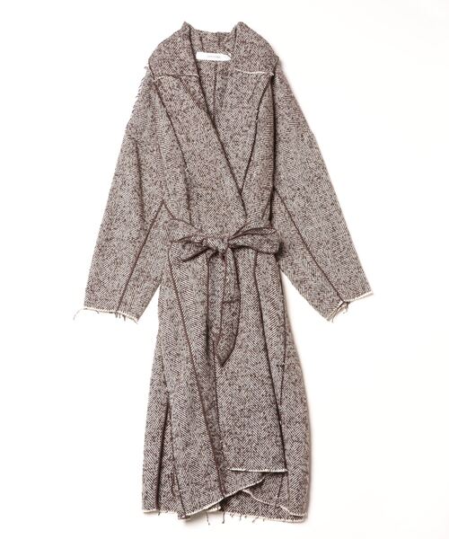 コート アウター HERRINGBONE MAXI GAWN レディース : ZOZOTOWN Yahoo