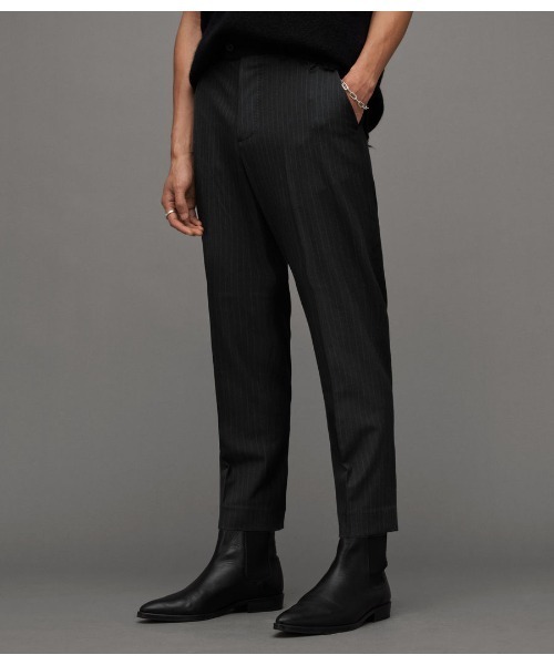 ALLSAINTS スラックス LOCH TAPERED PINSTRIPE TROUSERS ALLSAINTS スラックス LOCH TAPERED PINSTRIPE TROUSERS