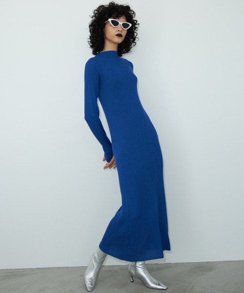 ワンピース WHOLEGARMENT KINT DRESS/ホールガーメントニットドレス  