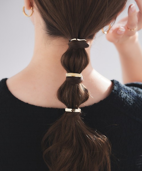 dee doo dah ヘアゴム へアカフ 3ピースセット/ポニーフック