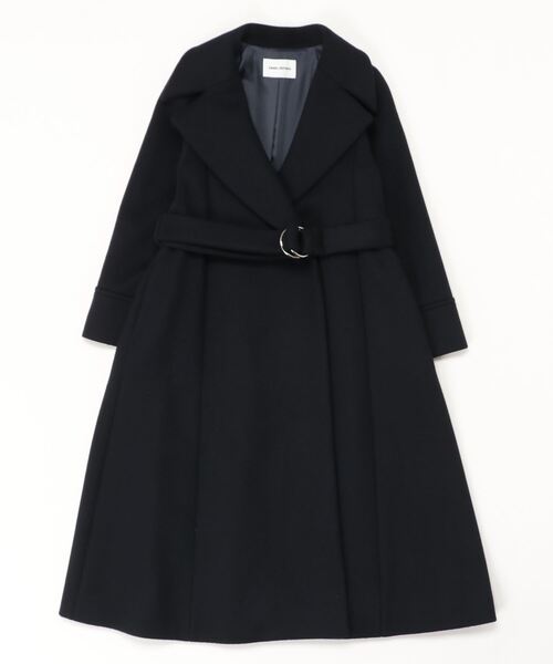 EMMEL REFINES」 チェスターコート X-SMALL ネイビー レディース 