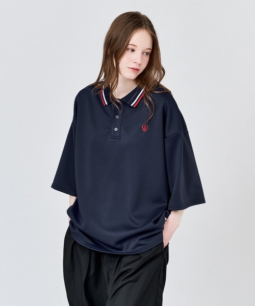WETTEMPT ポロシャツ MOSS STITCH LOOSE POLO SHIRT / 鹿の子ルーズ