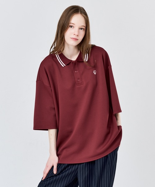 WETTEMPT ポロシャツ MOSS STITCH LOOSE POLO SHIRT / 鹿の子ルーズ