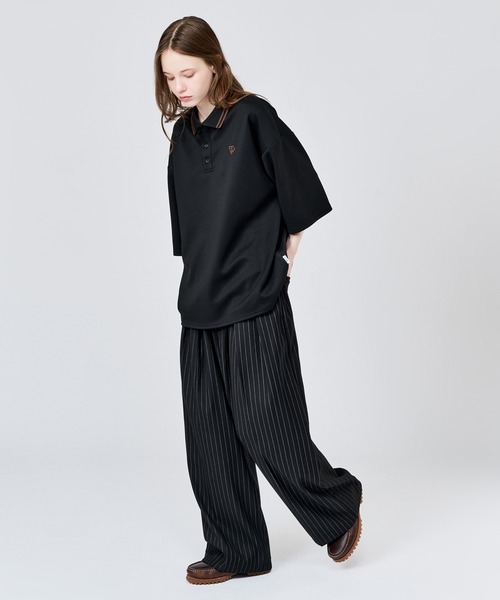 WETTEMPT ポロシャツ MOSS STITCH LOOSE POLO SHIRT / 鹿の子ルーズ