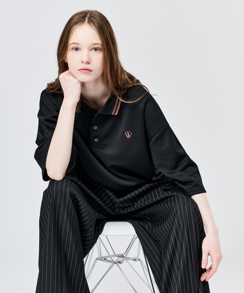 WETTEMPT ポロシャツ MOSS STITCH LOOSE POLO SHIRT / 鹿の子ルーズ