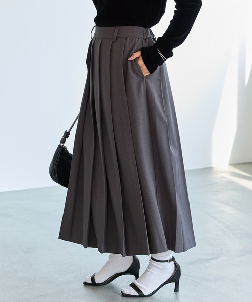 LAVEANGE（ラビアンジェ） スカート プリーツスカート : ZOZOTOWN