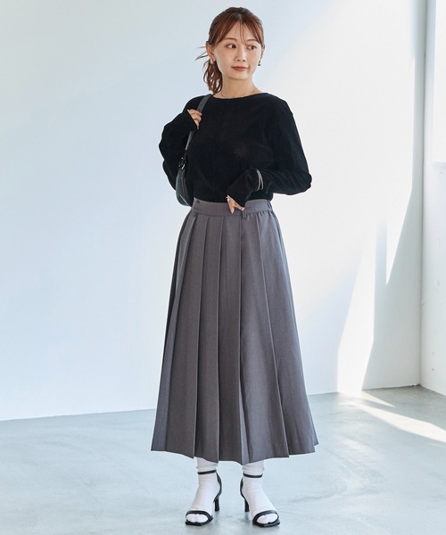 LAVEANGE（ラビアンジェ） スカート プリーツスカート : ZOZOTOWN