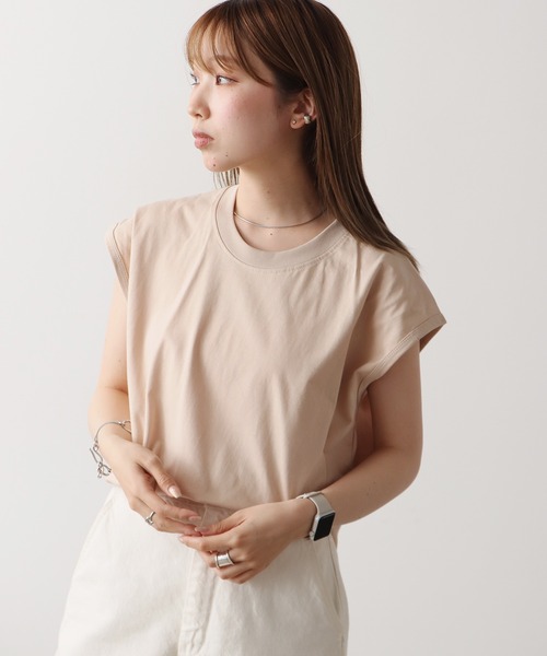ROOP TOKYO tシャツ sleeveless T-shirt/ワイドノースリーブT