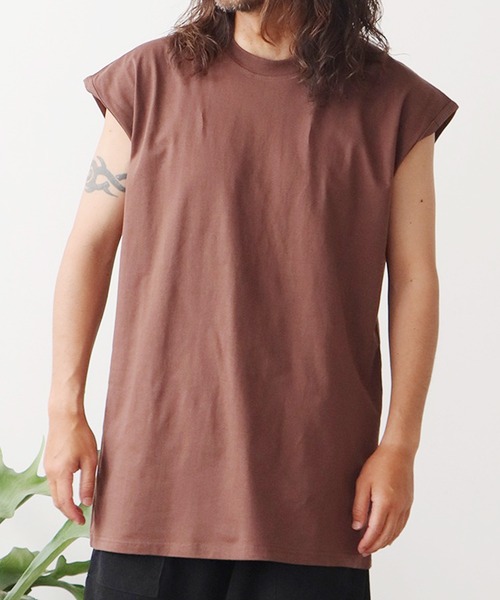 ROOP TOKYO tシャツ sleeveless T-shirt/ワイドノースリーブT