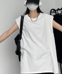 ROOP TOKYO tシャツ sleeveless T-shirt/ワイドノースリーブT