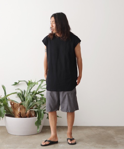 ROOP TOKYO tシャツ sleeveless T-shirt/ワイドノースリーブT
