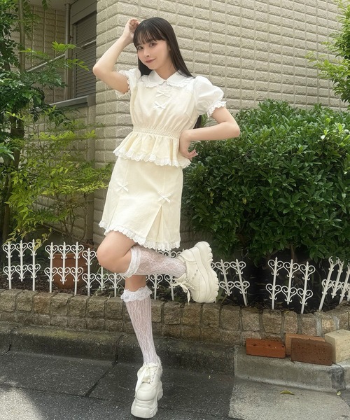 【チャコット】白セットアップ2772 SARAHWEAR コットンジャージーT C91297 HACHITEN,hachiten