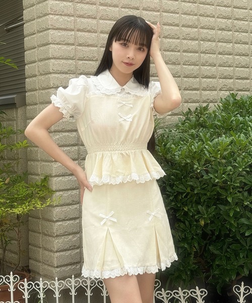 【チャコット】白セットアップ2772 レースビジューセットアップ – BUNNY APARTMENT