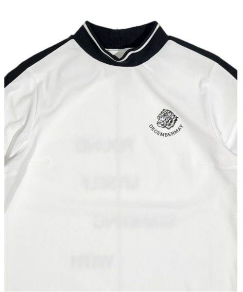 DECEMBERMAY（ディセンバーメイ） ポロシャツ Popcorn jersey mock