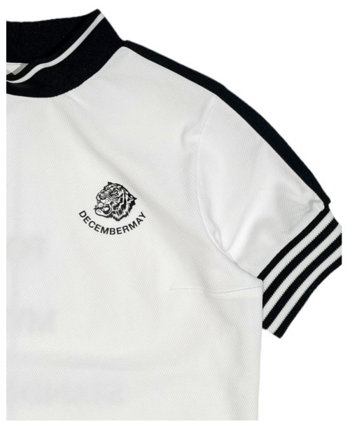 DECEMBERMAY（ディセンバーメイ） ポロシャツ Popcorn jersey mock